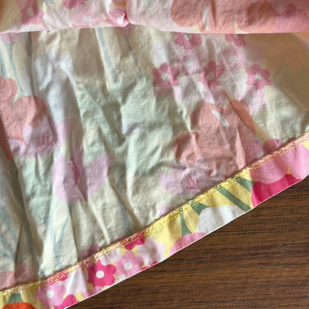 Gymboree Dress Kids Size 6 Multi Floral Cutout Back Summer Sundress Bright 2012
